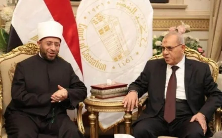 وزير الأوقاف يحتفي بتعيين رئيس محكمة النقض في منصبه الجديد
