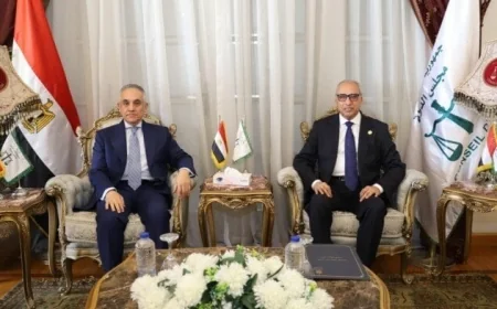وزير العدل يقدم التهاني لرئيس مجلس الدولة بمناسبة تعيينه في المنصب الجديد