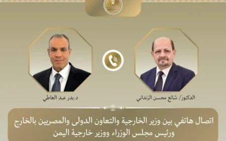 وزيرا خارجية مصر واليمن يتناولان تعزيز الأمن والاستقرار في اليمن