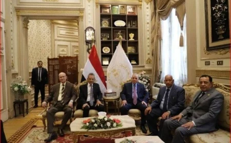 وزير شؤون المجالس النيابية يستقبل رئيس محكمة النقض لتهنئته بالمنصب الجديد