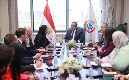 وزير الصحة يستقبل وفدًا لبحث مشروع مدينة طبية بالشراكة مع البنك الأوروبي