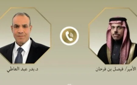 وزير الخارجية يناقش مع نظيره السعودي التطورات الإقليمية وآفاق خفض التصعيد