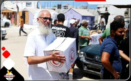 غدا اللجنة المصرية تبدأ حملة توزيع السلال الغذائية في قطاع غزة لتحسين الظروف الإنسانية