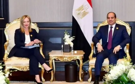 رئيسة وزراء إيطاليا تعبر عن دعمها لرؤية الرئيس السيسي في تعزيز العلاقات بين القاهرة وروما