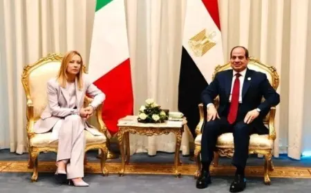 الرئيس السيسي ورئيسة وزراء إيطاليا يشددان على أهمية الحوار ووسائل السلام لإنهاء النزاعات