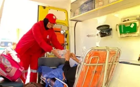 الهلال الأحمر المصري يرحب بالدفعة 66 من الجرحى الفلسطينيين عبر معبر رفح مع صور توثق اللحظة