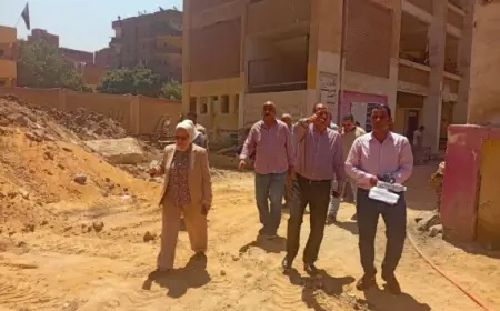 مدير تعليم القاهرة تقوم بجولة تفقدية لمشروعات الأبنية التعليمية في منطقة البساتين