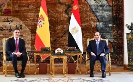رئيس وزراء إسبانيا يعبر عن إدانته لحادث سفينتي دمياط في اتصال مع الرئيس السيسي