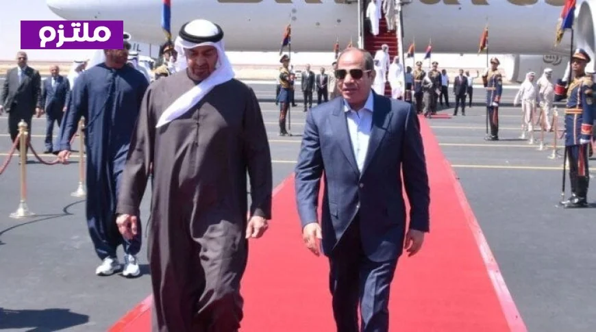 الرئاسة تكشف عن صور حصرية لاستقبال الرئيس السيسي للشيخ محمد بن زايد بمطار العلمين