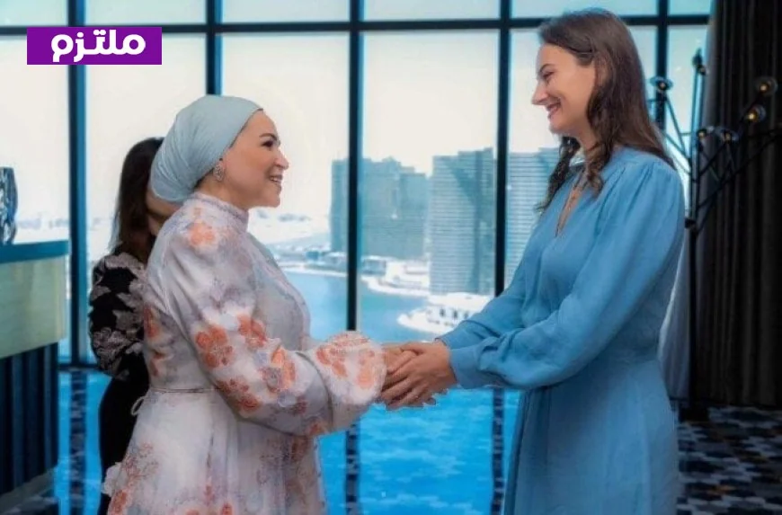 السيدة انتصار السيسي تلتقي بالسيدة الأولى لجمهورية الجبل الأسود ميلينا ميلاتوفيتش في زيارة رسمية