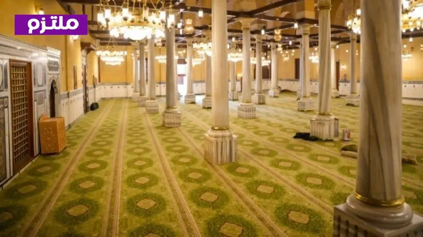 افتتاح مسجد الحسين اليوم مع لمحة حصرية عن كواليس فرش صحن الجامع بالسجاد المذهل صور