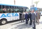 وزير النقل يطلق ميني باصات جديدة لربط حدائق وزهرة العاصمة بمحطة القطار الكهربائي الخفيف فيديو