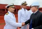 وزير النقل يستقبل السفينتين وادي النيل والقمر عند انضمامهما للأسطول المصري