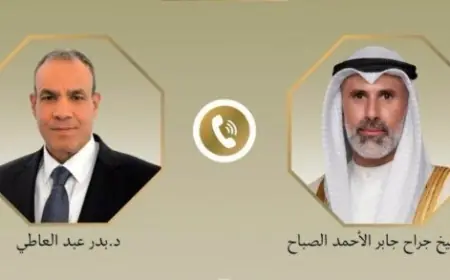 وزير الخارجية يتناول التطورات الإقليمية في اتصال هاتفي مع نظيره الكويتي