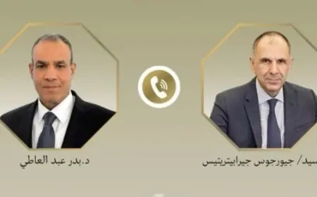 عبد العاطي ونظيره اليوناني يتناولان الجهود المصرية لخفض التصعيد في المنطقة