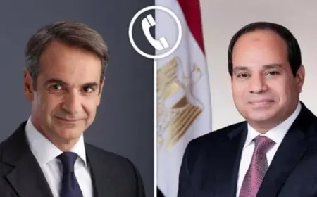 الرئيس السيسي يؤكد دعم مصر القوي لليونان لمكافحة تداعيات حرائق الغابات