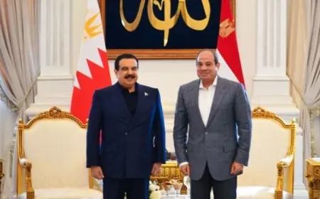 ملك البحرين يشيد بعلاقات بلاده مع مصر ويؤكد على بداية جديدة للتعاون المشترك