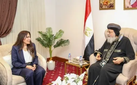 البابا تواضروس يثني على جهود التنمية العمرانية في العلمين الجديدة خلال لقائه وزيرة الإسكان
