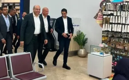 وزير الطيران المدني يقوم بجولة تفقدية في مطار العلمين استعدادًا لمعرض EIAS 2026