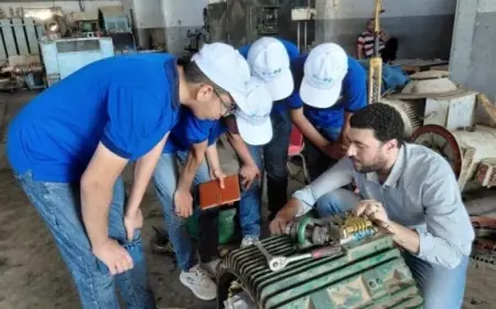 اختتام البرنامج الصيفي لتدريب طلاب الري على تشغيل وصيانة محطات الرفع مع صور مميزة