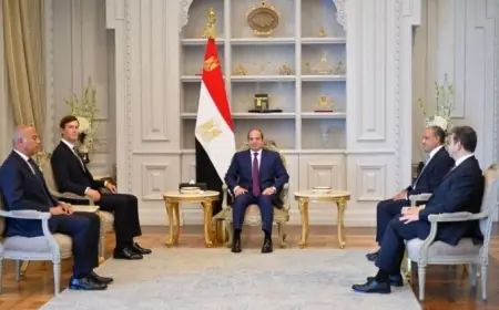 الرئيس السيسي يستضيف كوشنر صهر ترامب مع وزير الخارجية ورئيس المخابرات العامة