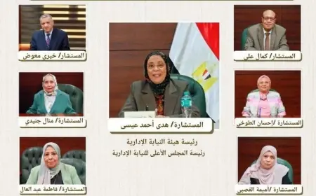 المستشارة هدى عيسى ترأس المجلس الأعلى للنيابة الإدارية بتشكيله الجديد في اجتماع تاريخي