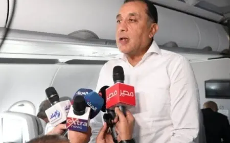 رئيس وزراء مصر يعود إلى القاهرة بعد حضوره افتتاح سد جوليوس نيريري