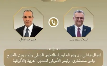 وزير الخارجية يناقش مع كبير مستشاري الرئيس الأمريكي أهم التطورات في الأوضاع الإقليمية