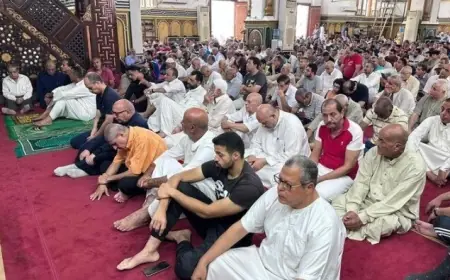 بث مباشر لشعائر صلاة الجمعة من مسجد ناصر في بنها الآن