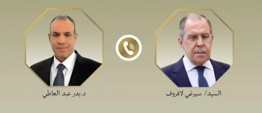 وزير الخارجية يناقش مع نظيره الروسي طرق تهدئة التوترات في الشرق الأوسط وتعزيز التفاهم المشترك