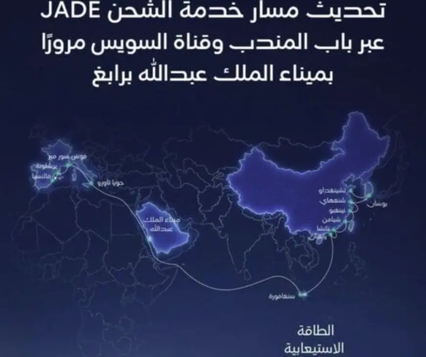 موانئ السعودية تطلق خدمة شحن جديدة تمر عبر باب المندب وقناة السويس