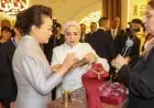 السيدة انتصار السيسي تستقبل قرينة الرئيس الصيني في قصر الاتحادية وتزور معرض ديارنا