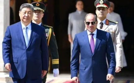 اكتشف كواليس الزيارة التاريخية للرئيس الصيني إلى المتحف المصري الكبير من الدرج العظيم لمنطقة البانوراما