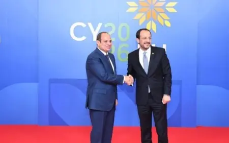الرئيس القبرصي يثمن مساهمة مصر في تعزيز الاستقرار الإقليمي ومكافحة الهجرة غير الشرعية