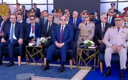 الرئيس السيسي والرئيس القبرصي يشهدان عروض الطيران المذهلة في معرض العلمين للفضاء 2026