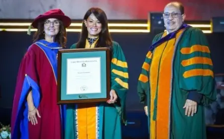 جامعة كيب بريتون تكرم الدكتورة رانيا المشاط بمنحها الدكتوراة الفخرية تقديرا لجهودها الاقتصادية والتنموية