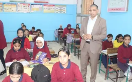 توجيهات مدير تعليم الجيزة لتعزيز القراءة والكتابة وتفعيل الغياب في مدارس كرداسة