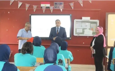 مدير تعليم الجيزة يقوم بزيارة ميدانية لمدارس الدقي وجنوب لتعزيز الأنشطة والانضباط الطلابي