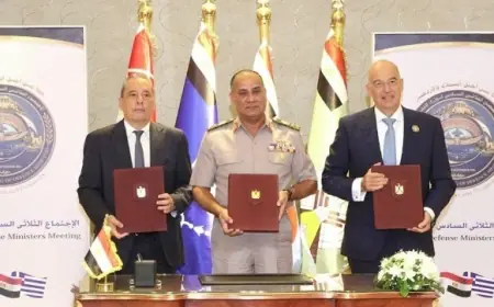 مصر تستضيف الاجتماع الثلاثي السادس لوزراء دفاع مصر واليونان وقبرص لتعزيز التعاون الأمني