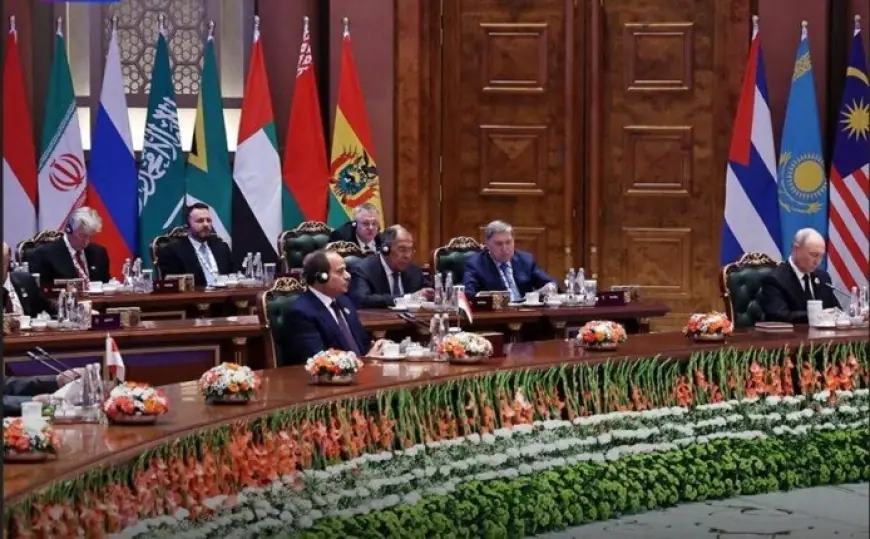 انطلاق الجلسة العامة الموسعة لقمة البريكس بمشاركة الرئيس السيسي في حدث تاريخي