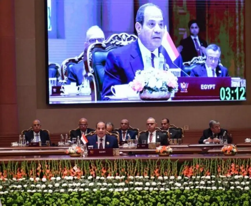 الرئيس السيسي يؤكد أهمية بناء اقتصادات قوية تعزز من قدرتها على التصدي للتحولات العالمية المتسارعة