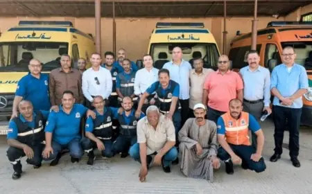 رئيس هيئة الإسعاف يثني على كفاءة الأطقم الإسعافية في محافظة قنا بعد زيارة تفقدية