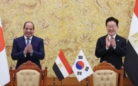 الرئيس السيسي يعلن عن مشروع إنشاء منطقة صناعية كورية في مصر لتعزيز الصادرات للأسواق العالمية