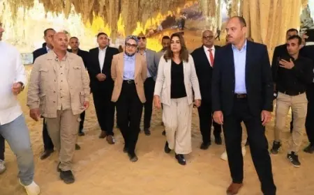 وزيرة البيئة تتفقد كهف الجارة في الوادي الجديد تمهيدًا لإعلانه محمية طبيعية رقم 32
