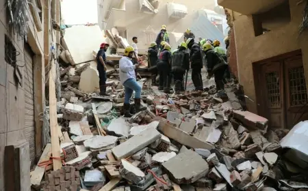 محافظ القاهرة يعلن عن جهود فرق الإنقاذ في البحث عن ناجين من عقار حدائق القبة