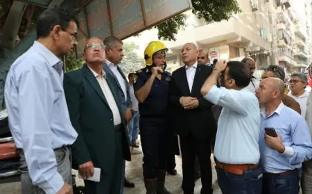 انهيار عقار مفاجئ في حدائق القبة ومحافظ القاهرة يتابع جهود إنقاذ السكان