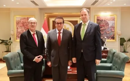 وزير الصحة يلتقي بالمرشح البلجيكي لمنصب مدير منظمة الصحة العالمية