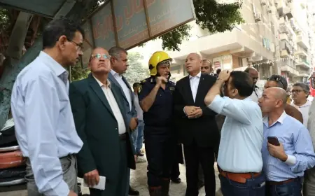 محافظ القاهرة يعلن إنقاذ 6 ناجين من موقع انهيار عقار حدائق القبة حتى الآن