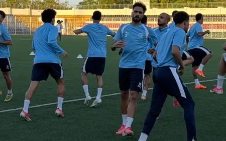 بيراميدز يُنهي تدريباته بتركيز كامل لمواجهة المريخ بنتيو في دوري أبطال أفريقيا
