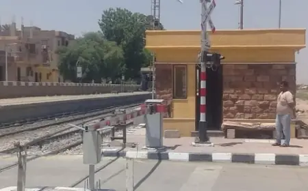 إغلاق مزلقان كوبري الشريعي بسمالوط لمدة 24 ساعة لرفع الكفاءة والسلامة